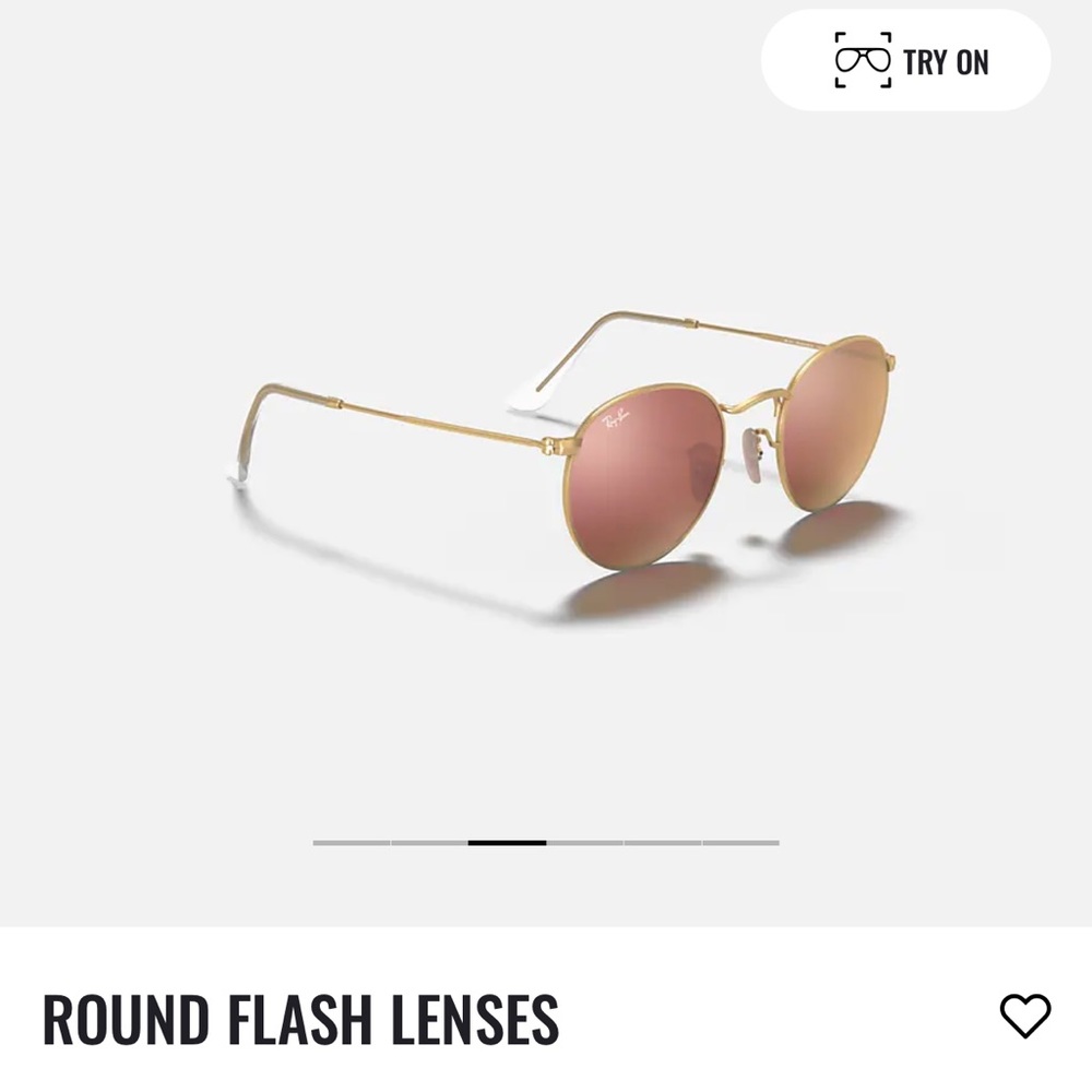 Ray-Ban round rose gold sunglasses (reflective)!!!